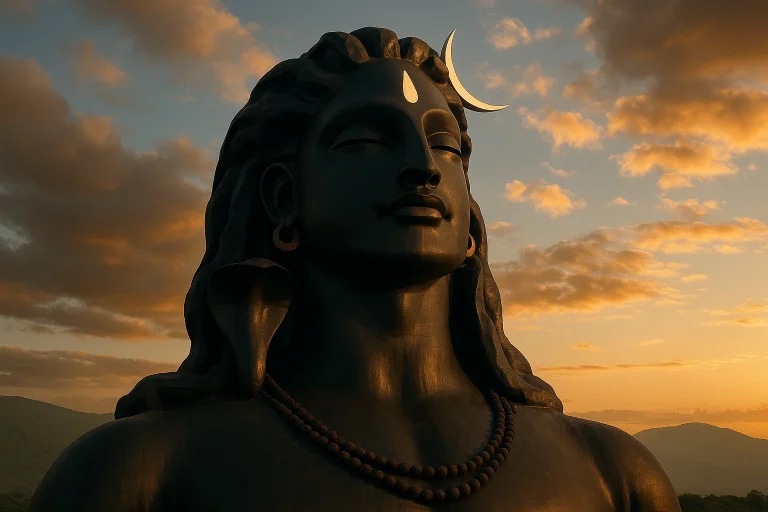 Adiyogi — The First Yogi. 112 feet, Isha Yoga Centre, Coimbatore.