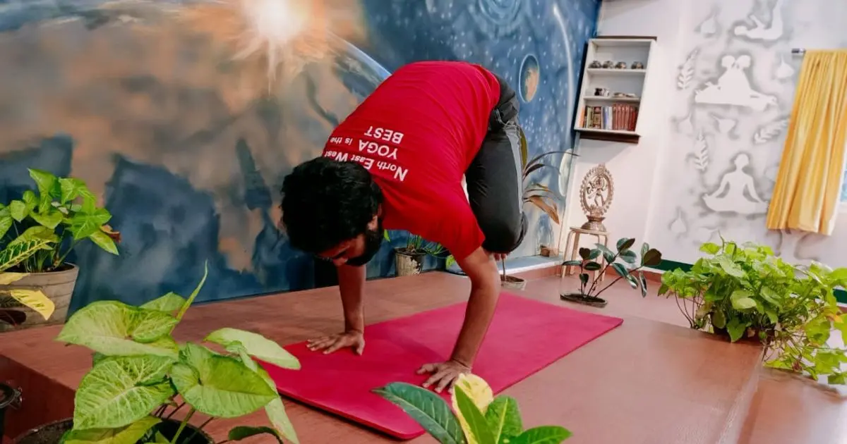 Group yoga practice